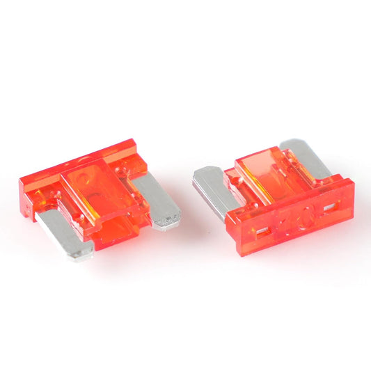 (25Pcs) 10 Amp Low Profile Mini Car Fuses, 10A Automotive Fuse, Blade Fuse for V1258-DP02-WO-49