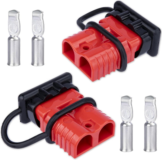 Anderson Connector 2 Pcs, 175 Amp 12v Batteries Quick Connect/Disconnect Plug Kit, Connectors for 1/0 AWG V1258-DP02-WO-492