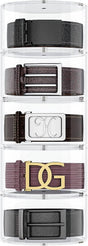 Belt Organizer, Acrylic 5 Layers Belt Case Storage Holder and Display for Accessories like V1258-DP02-WO-50