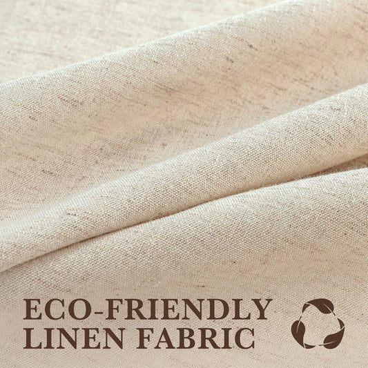 Linen Shower Curtain Fabric Boho Beige Shower Curtain Neutral Linen Shower Curtains for Bathroom Vintage V1258-DP02-WO-500