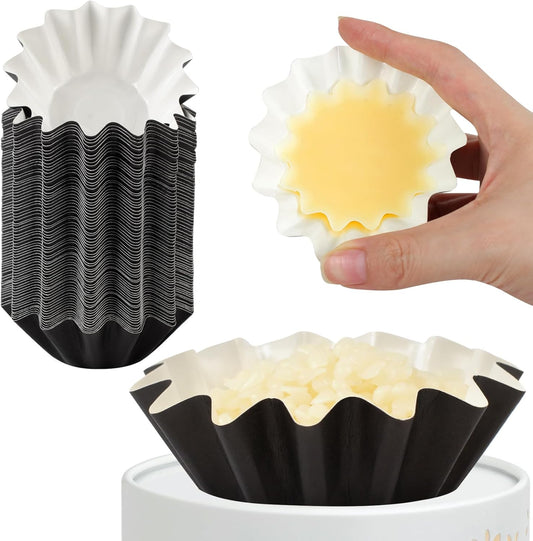 70P Wax Melt Liners, Reusable Wax Warmer Liners for Any Wax Cubes, Leakproof Wax Melt Cups for Scented V1258-DP02-WO-502