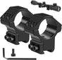 1'' Dovetail Scope Rings, 2 Pack High Profile or Medium Profile 1 Inch Scope Mount Rings for 11mm Dovetail V1258-DP02-WO-508