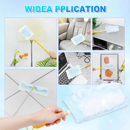 Duster Refill Compatible with Swiffer Hand Duster, Unscented Disposable Heavy Duty Duster Refills, Dusters V1258-DP02-WO-509