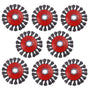 8 Pack 4 Inch Wire Wheels for Angle Grinder, Wire Wheel Brush for 4 1/2 Angle Grinder, Twist Knotted Carbon V1258-DP02-WO-517
