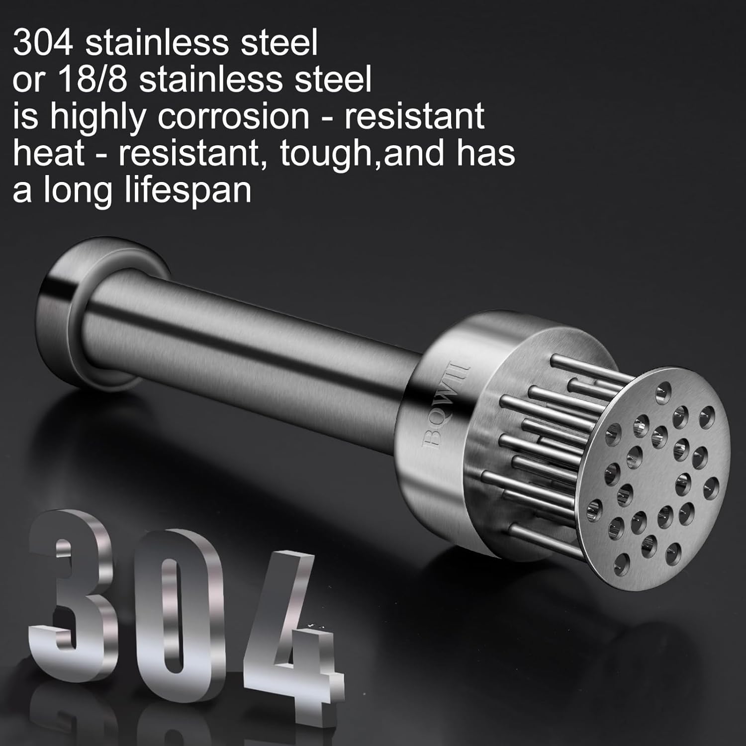 Stainless Steel Meat Tenderizer Tool with 21 Sharp Needles - A Meat Tenderizer Mallet for Chicken and Beef, V1258-DP02-WO-526