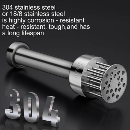 Stainless Steel Meat Tenderizer Tool with 21 Sharp Needles - A Meat Tenderizer Mallet for Chicken and Beef, V1258-DP02-WO-526