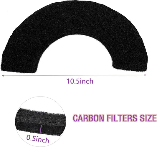 8 Pack Carbon Filters Compatible with Litter Robot 4, Activated Charcoal Cat Litter Box Filters Replacement V1258-DP02-WO-535