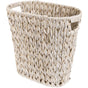 Wicker Trash Can, Waterproof Bathroom Trash Can, Wicker Waste Basket for Bathroom, Decorative Boho Waste V1258-DP02-WO-541
