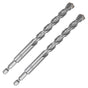 1/2 Inch Masonry Drill Bits (2 Pack - 6" Length Industrial Grade) Carbide Tipped Easily Cuts Through V1258-DP02-WO-544