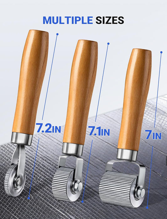 Heavy Duty Car Sound Deadening Roller Metal Installation Tool, 3 Pcs Auto Noise Roller for Car Sound Deadener V1258-DP02-WO-56