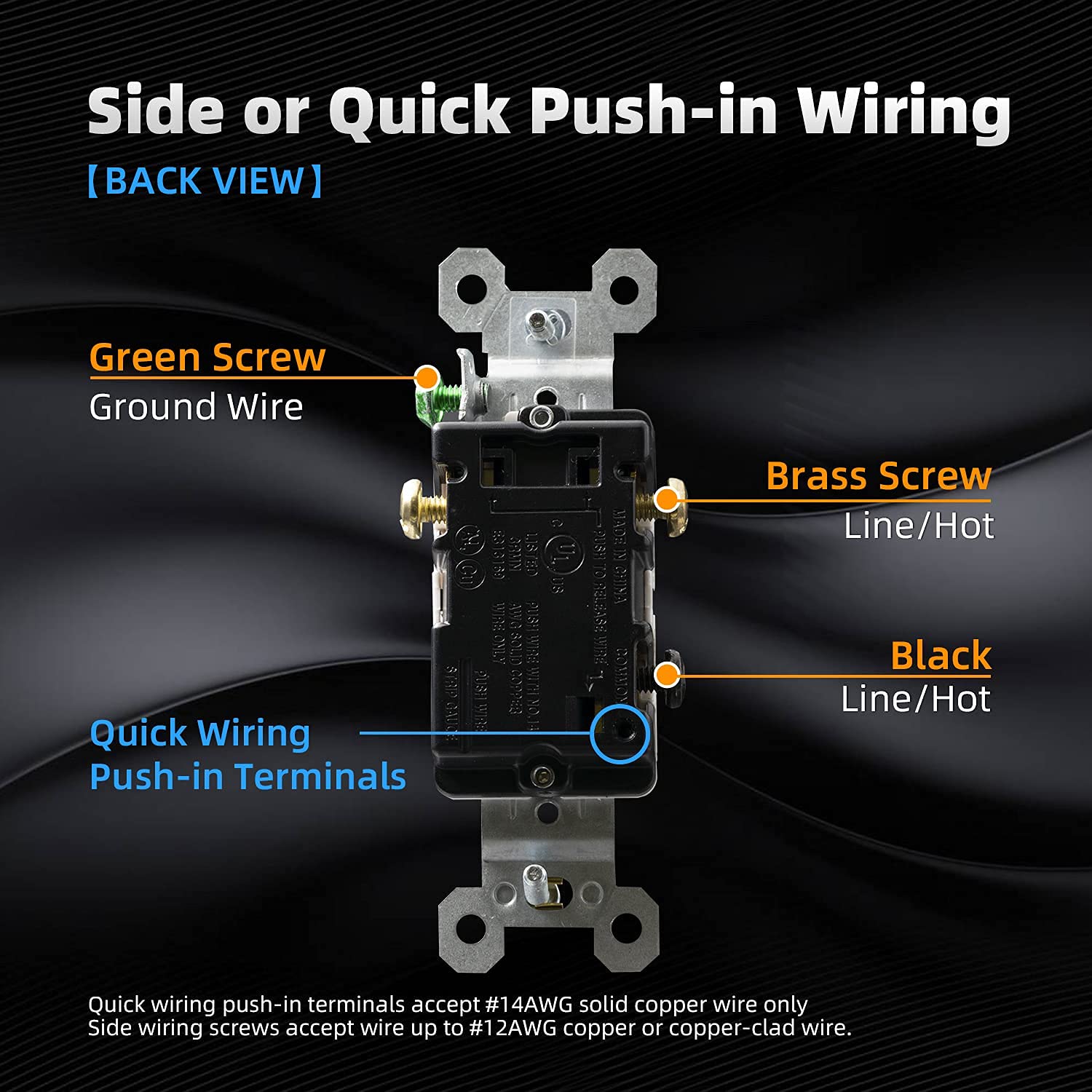 3 Way Toggle Light Switch, 15 Amp, 120 V, Toggle Framed AC Quiet Switch, in Wall On/Off Switch Replacement, V1258-DP02-WO-560