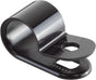 Black Nylon Plastic Cable Clamps, 3/8" Screw Mounts for Cable, Rope, Tube Management, 100 Pack V1258-DP02-WO-569