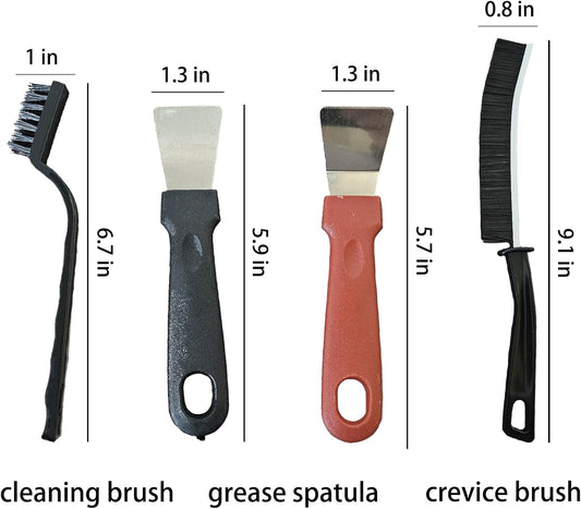7 Pcs Multi-Purpose Crevice Cleaning Brush Tool for Stubborn Kitchen Grease Stains, Bathroom Crevices, Window V1258-DP02-WO-57