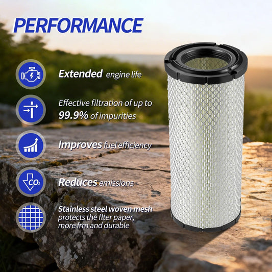 For Kawasaki 11013-7044 & 11013-7045 Inner & Outer Air Filter Cleaners Combo OEM for Donaldson Kohler V1258-DP02-WO-576