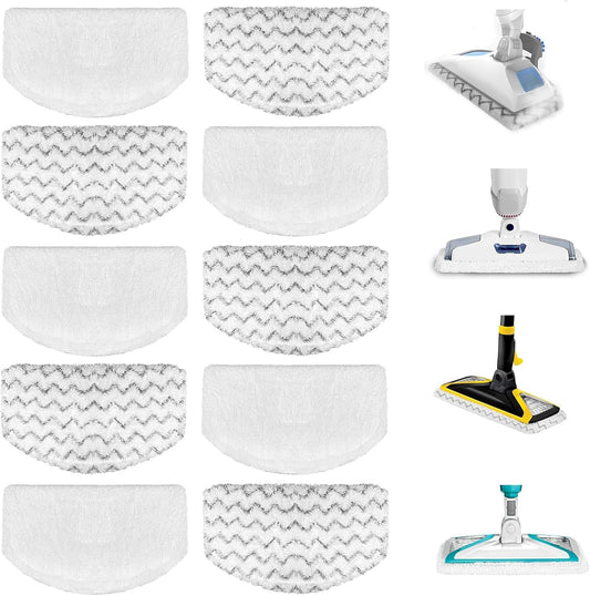10 Pack 1940 1806 2685A Steam Mop Pads For Bissell Powerfresh Steam Mop Deluxe Pet Lift-Off Plus Slim V1258-DP02-WO-587