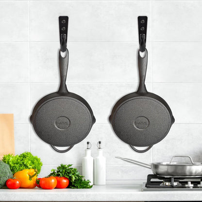 5 Large Size Heavy Duty Wall Hooks, Coat Hooks for Hanging Pans, Backpacks, Coats, Garage Items (Black) V1258-DP02-WO-59