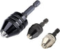 Drill Bit Adapter with 1/4 Hex Shank - 3Pcs Small Drill Chuck Extension for Impact Driver V1258-DP02-WO-592