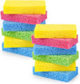 12-Count Cellulose Sponges, Non-Scratch Kitchen Sponges for Dish,Colorful Compressed Dish Scrubber Sponge for V1258-DP02-WO-609