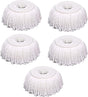 5 PCS Microfiber Replacement Mop Head Spin Mop Head Replacement 5-Pack, Microfiber Refill Heads Universal for V1258-DP02-WO-611