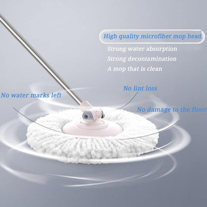 5 PCS Microfiber Replacement Mop Head Spin Mop Head Replacement 5-Pack, Microfiber Refill Heads Universal for V1258-DP02-WO-611