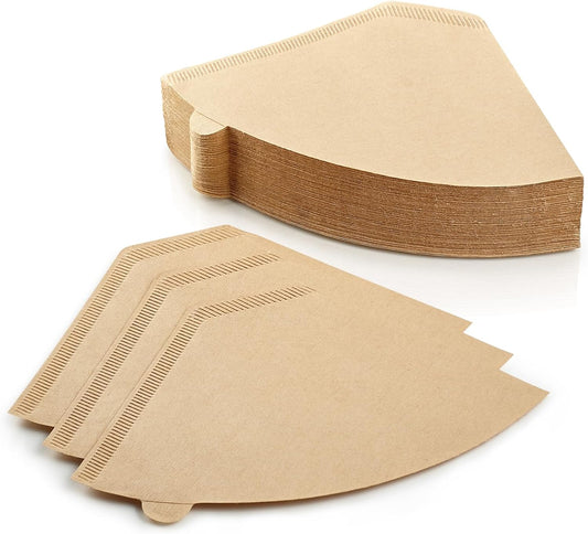 100 Count #4 Unbleached Paper Coffee Filters for Cuisinart, Ninja, BLACK+DECKER & other 8-12 Cup Coffee V1258-DP02-WO-618
