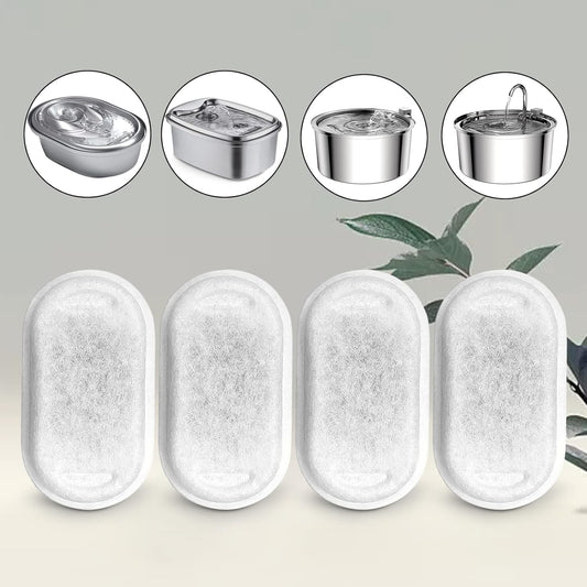 Cat Water Fountain Filters for 108/3.2L& 67oz/2L Stainless Steel Pet Water Dispenser Fountain Filter V1258-DP02-WO-627