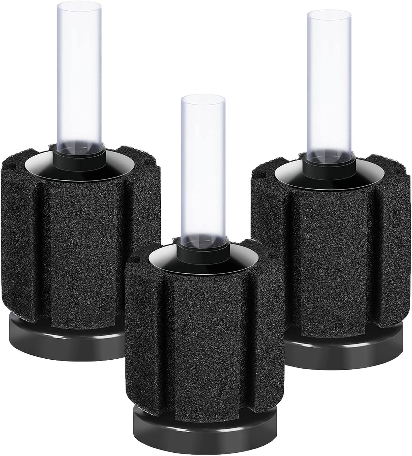 3 Pack Aquarium Bio Sponge Filter Breeding Fry Betta Shrimp Nano Fish Tank (Small up to 10Gal) V1258-DP02-WO-636
