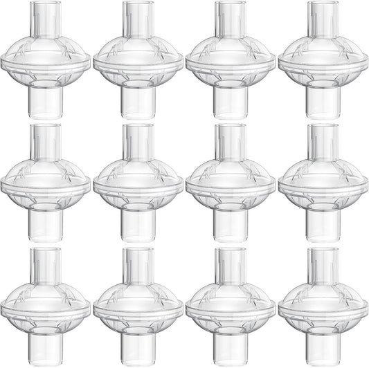12-pack CPAP Inline Filter, Universal Inline CPAP Filter Compatible with BiPAP Machines ResMed,Dreamstation V1258-DP02-WO-639
