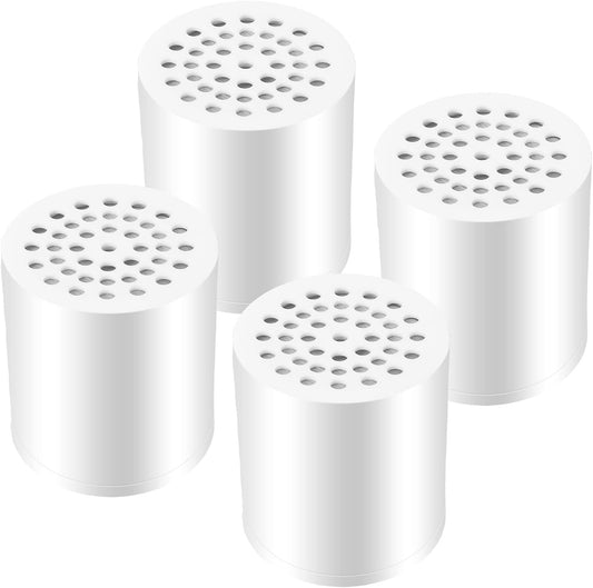 4 Pack 20 Stage Shower Filter Universal Replacement Cartridge Hard Water Purifier Removes Chlorine, Heavy V1258-DP02-WO-642