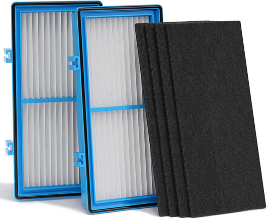 Aer1 Filter Replacement for Holmes Air Purifiers, 2 True HEPA Filters + 4 Carbon Booster Filters, HAPF30AT V1258-DP02-WO-645