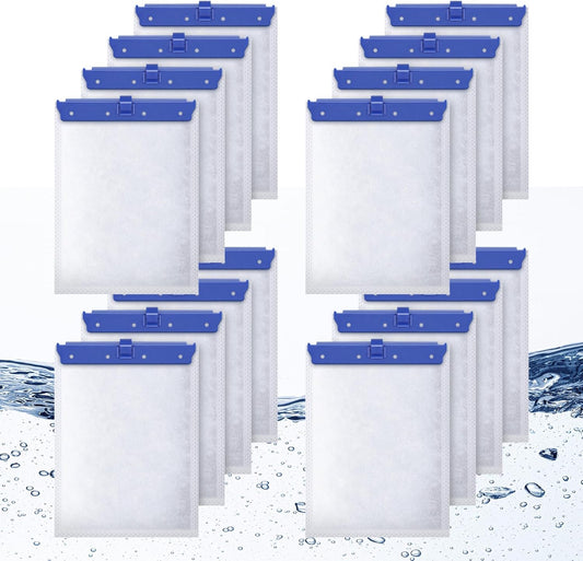 16 Count Large Filter Cartridges Compatible with Whisper Bio Bag Filters, Large Aquarium Filter Cartridge for V1258-DP02-WO-650