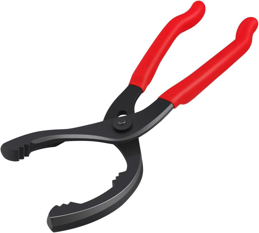 Oil Filter Wrench (L:12", Jaw Capacity: 60mm to 102mm), Automotive Oil Filter Removal Tool for Oil Change, V1258-DP02-WO-652
