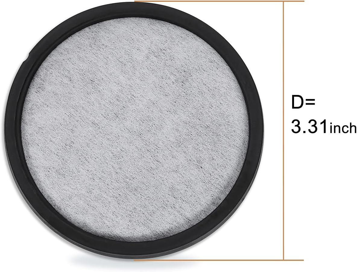 12-Pack Premium Activated Charcoal Water Filter Disk for All Mr. Coffee Models V1258-DP02-WO-660