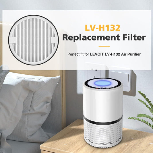 LV-H-132 Replacement Filter Compatible with LEVOIT LV-H-132 Air Puri-fier Replacement Filter, Part # V1258-DP02-WO-662