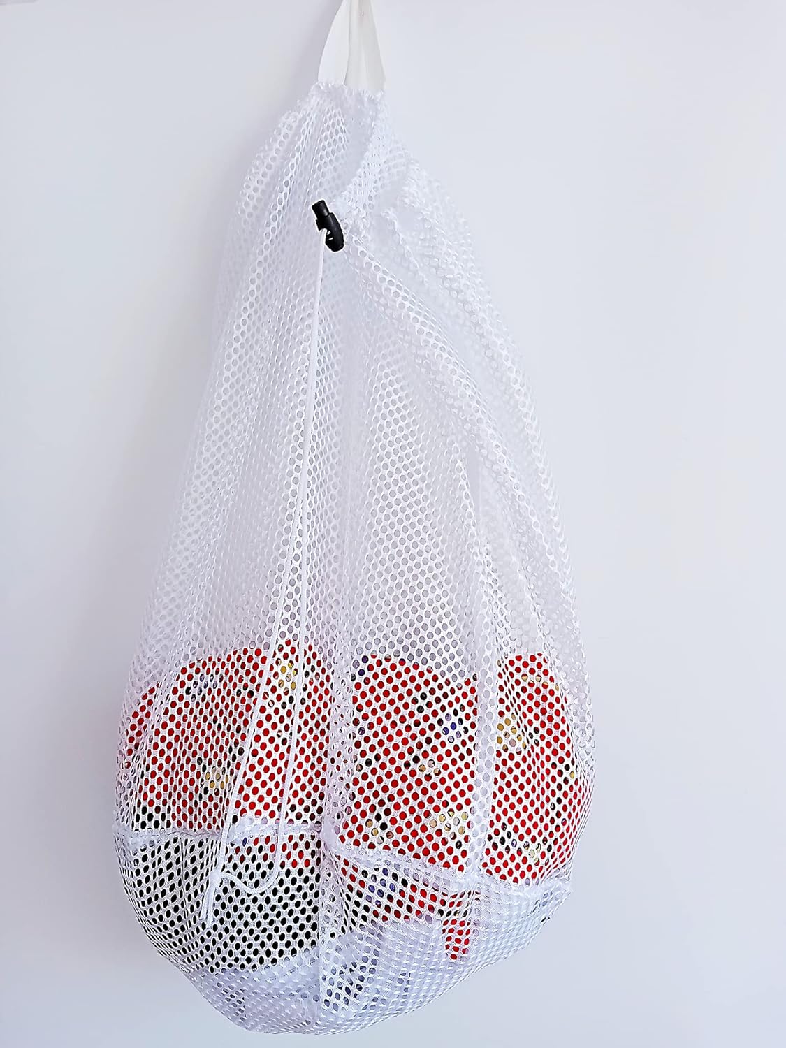 Small Commercial Mesh Laundry Bag with Handle and Drawstring for Dormitory, Travelling, College,Apartment, V1258-DP02-WO-67