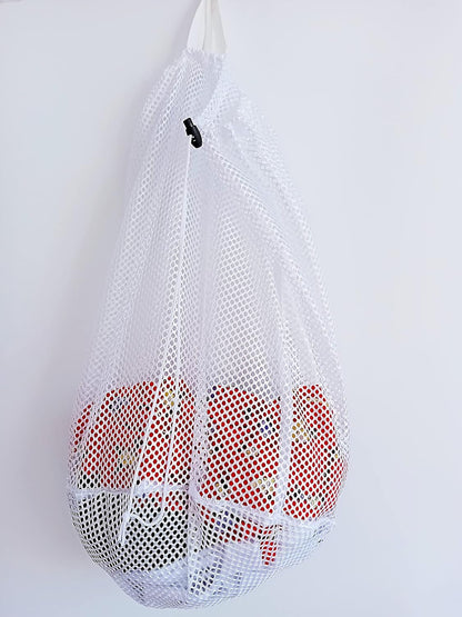 Small Commercial Mesh Laundry Bag with Handle and Drawstring for Dormitory, Travelling, College,Apartment, V1258-DP02-WO-67