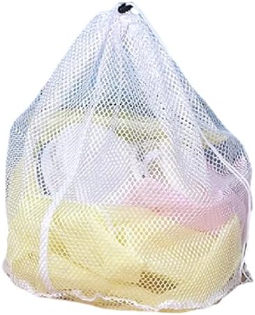 Small Commercial Mesh Laundry Bag with Handle and Drawstring for Dormitory, Travelling, College,Apartment, V1258-DP02-WO-67