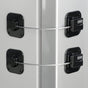 Refrigerator Lock, Heavy Duty Fridge Lock, Combination Lock for Refrigerator Cabinets, Drawers, Safety, Easy V1258-DP02-WO-697