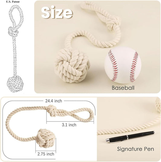4 Pack Curtain Tiebacks - Heavy Duty Curtain Rope Tieback, Handmade Rural Decorative Curtain Holdbacks (Beige) V1258-DP02-WO-700