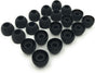 10 Pairs Medium Earbud Tips Silicone Replacement Ear Bud Tips - Black V1258-DP02-WO-704