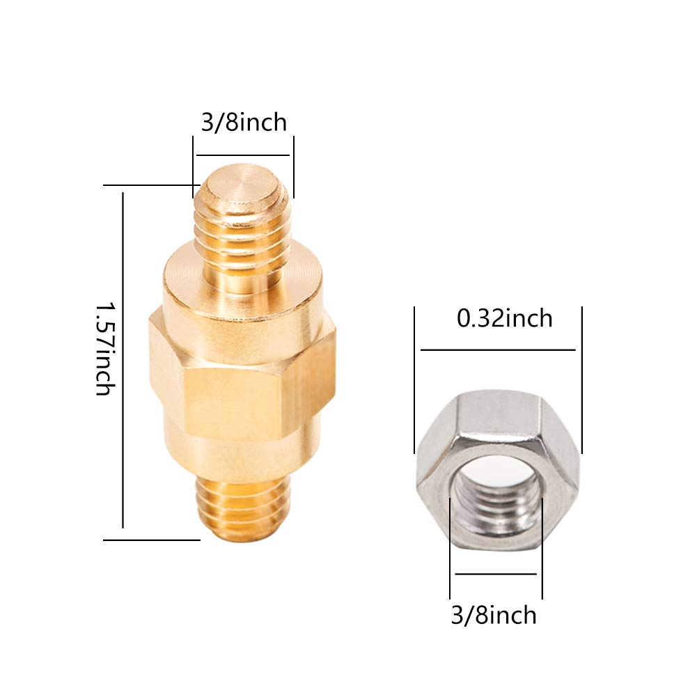 Side Post Battery Terminal Bolt Compatible with GM and Other Accessories to Battery,Standard Battery Post V1258-DP02-WO-707