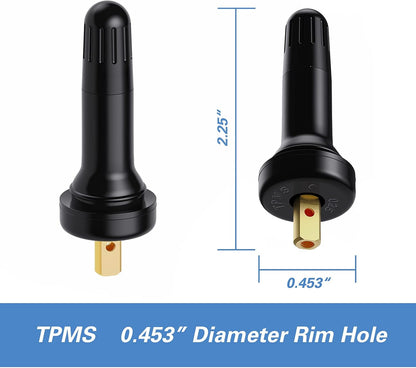 TPMS 20008 Rubber Snap-in Tire Valve Stem (50 pcs/Bag) V1258-DP02-WO-711