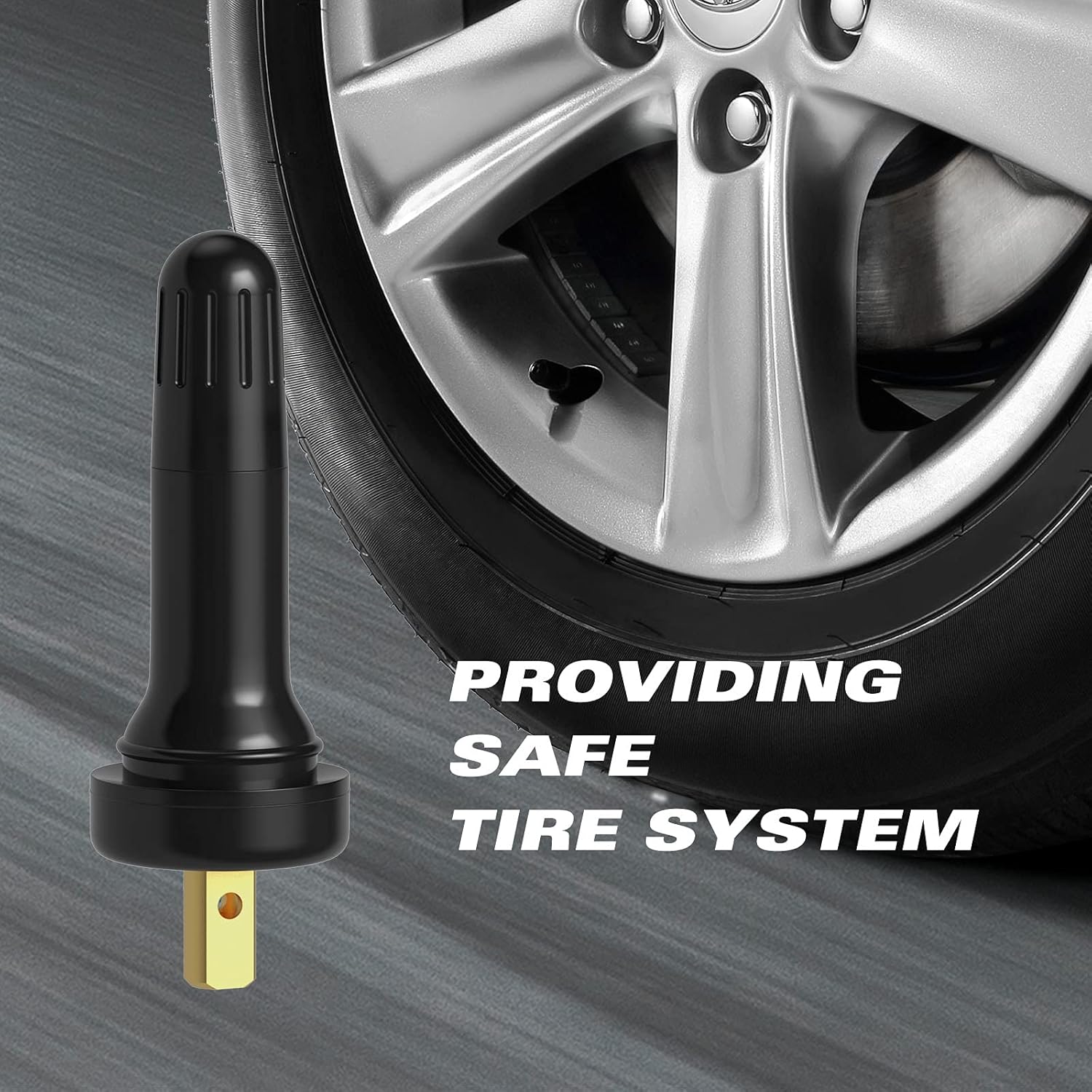 TPMS 20008 Rubber Snap-in Tire Valve Stem (50 pcs/Bag) V1258-DP02-WO-711