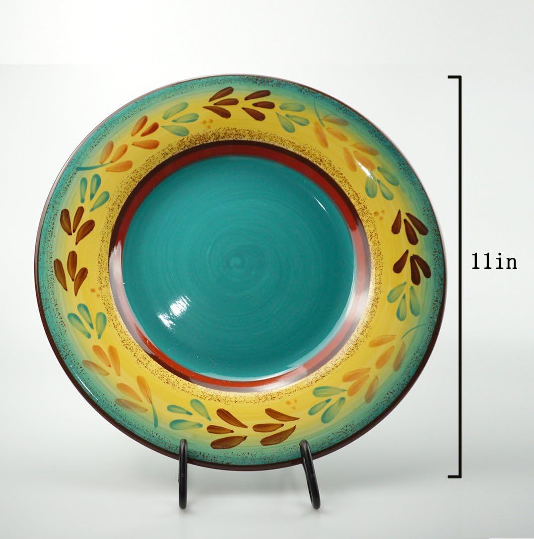 2 Pack Display Stand Easel Iron Bowl Stands for Display Medium Deep Bowls, Platters and Deep Dishes V1258-DP02-WO-717