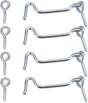 4Pcs 1.5 inches Cabin Hook Eye Latch Gate Door Swivel Window Door Hook with Mounting Screws V1258-DP02-WO-733