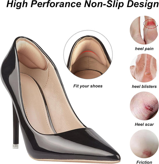 Foam Heel Pads for Shoe That are Too Big Inserts Grips, Back of Heel Cushions Protectors Liner Slip V1258-DP02-WO-743