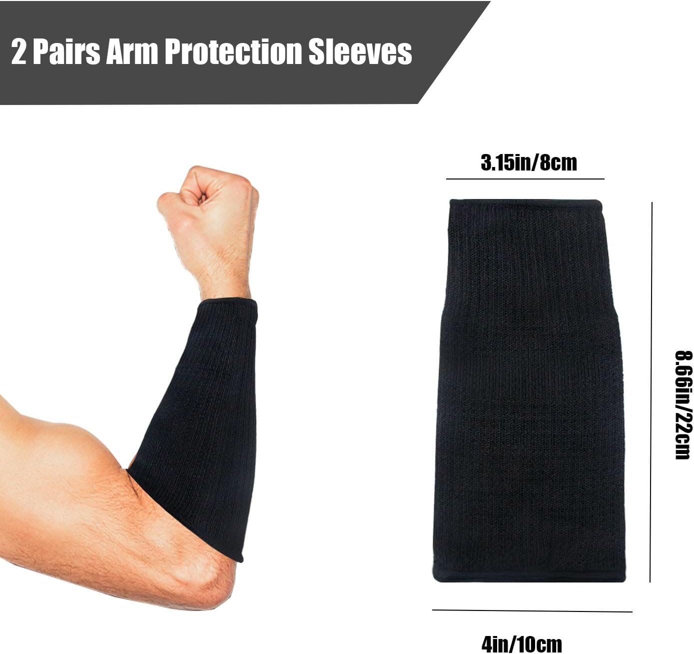Arm Protection Sleeves Level 5 Protection Cut Burn Resistant Sleeve Anti Abrasion Forearm Cover Protector V1258-DP02-WO-749