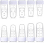 10 Pcs Mallet Finger Splint, 5 Sizes Finger Support Brace Stabilizer Straightener Plastic Fingertip V1258-DP02-WO-751