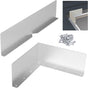 2 Pcs Gutter Valley Splash Guards,Rain Gutter Valley Roofing Gutter Guards, Diverter Roof Rain Diverter for V1258-DP02-WO-769