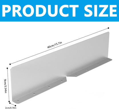 2 Pcs Gutter Valley Splash Guards,Rain Gutter Valley Roofing Gutter Guards, Diverter Roof Rain Diverter for V1258-DP02-WO-769